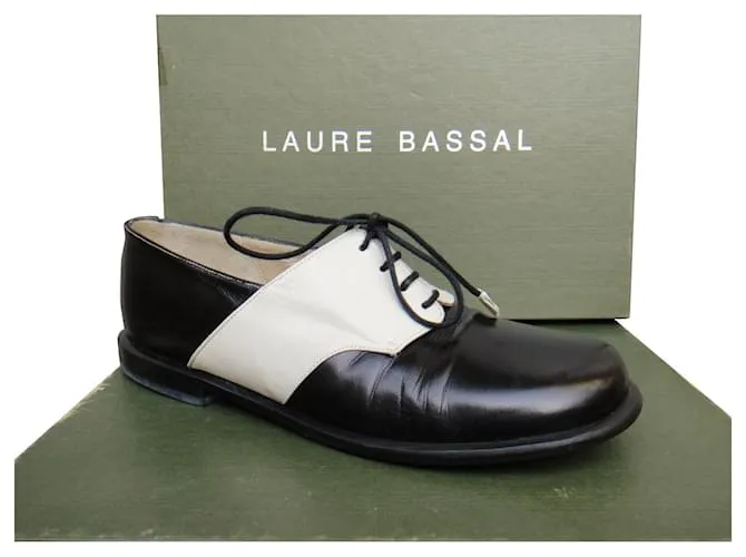 Autre Marque Derbis de Laure Bassal 37 Negro Blanco 