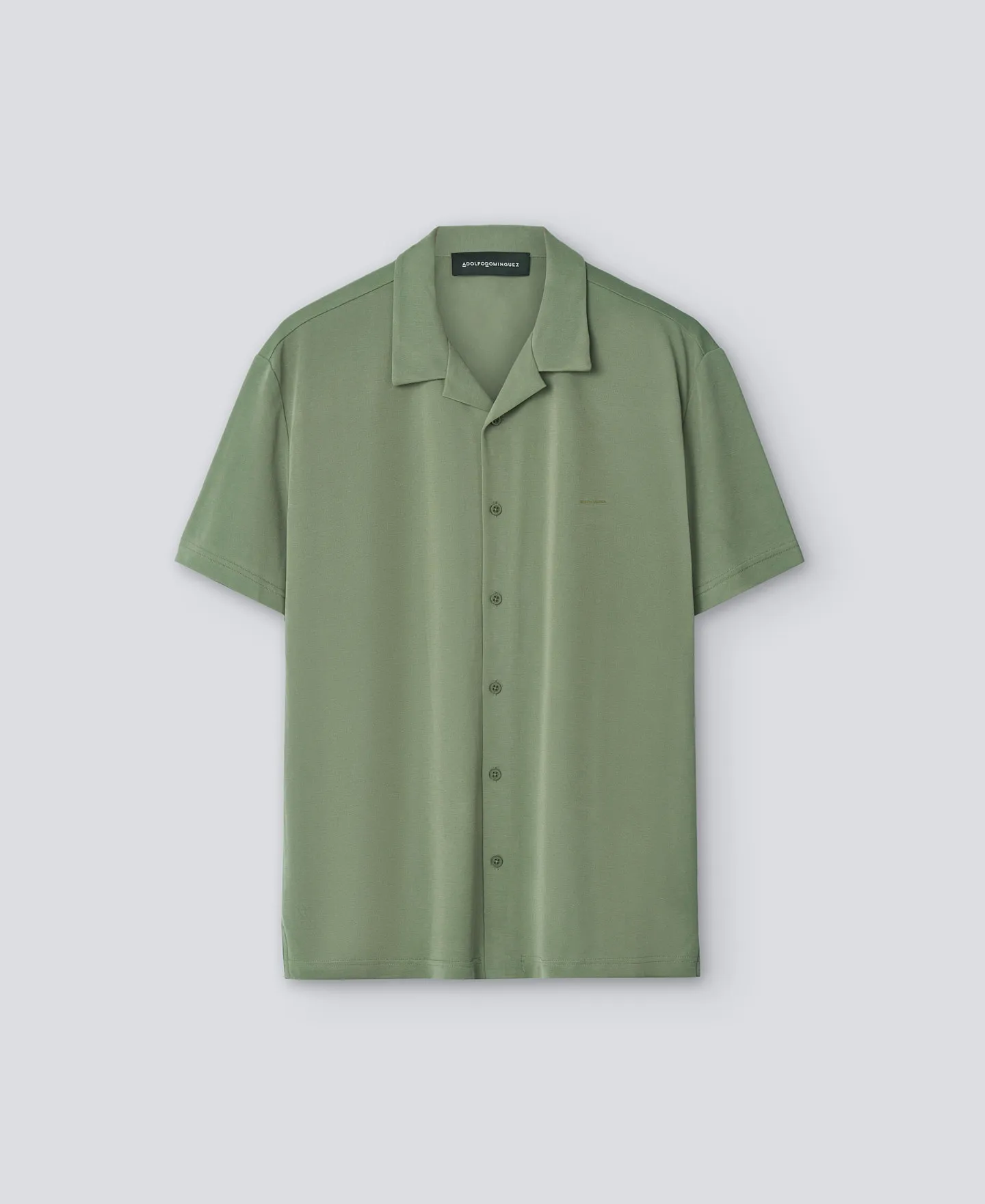Bowling collar modal polo shirt man