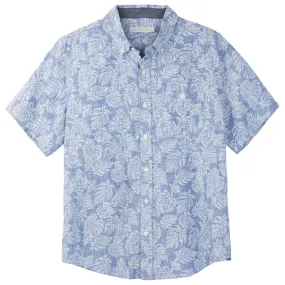 Camisa Outerknown Atlantic SS Linen Shirt Linen Leaves