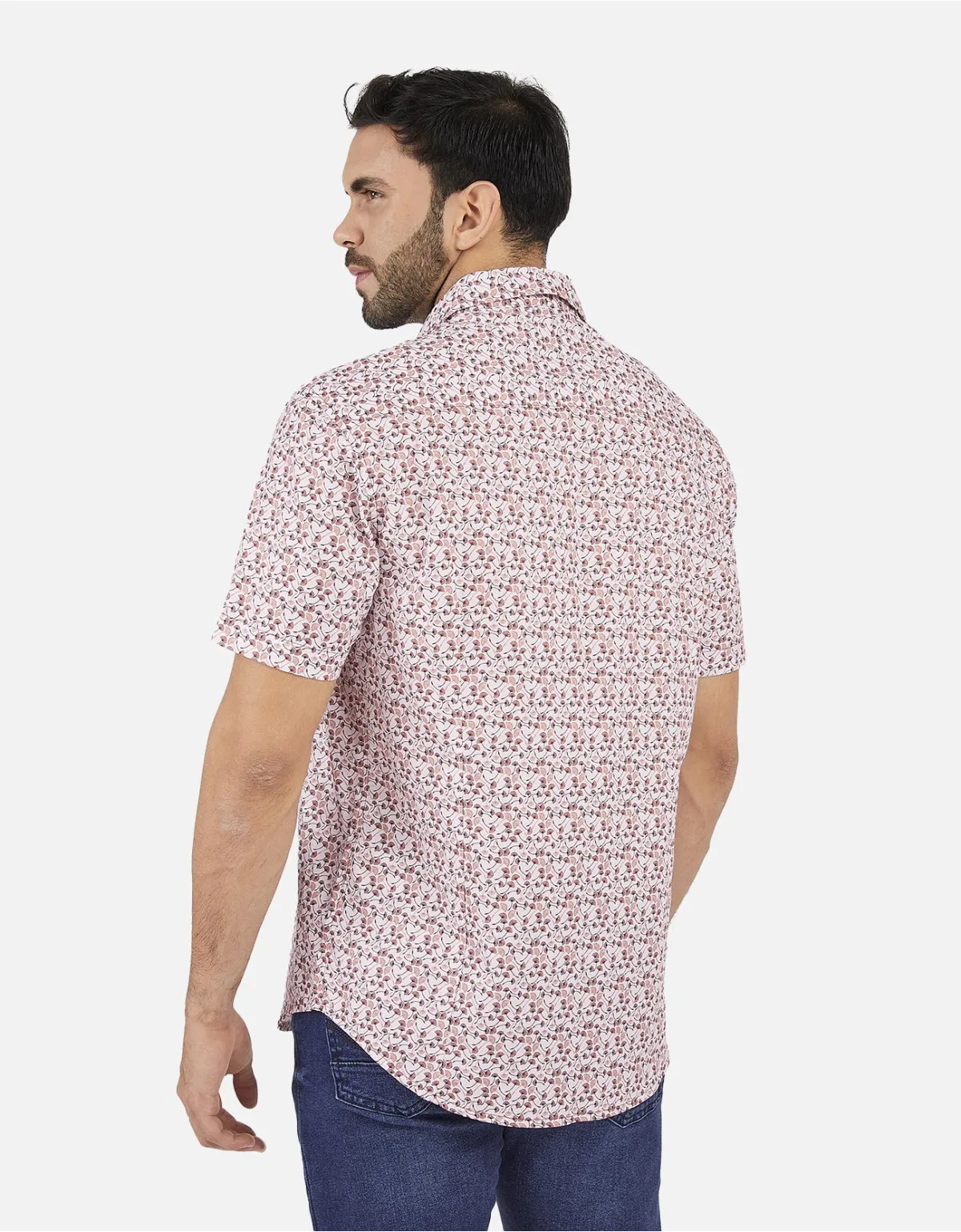 Camisa slim fit vino