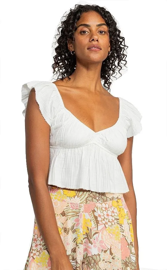 camiseta interior Roxy Brisa Woven Top - WBS0/Egret - women´s