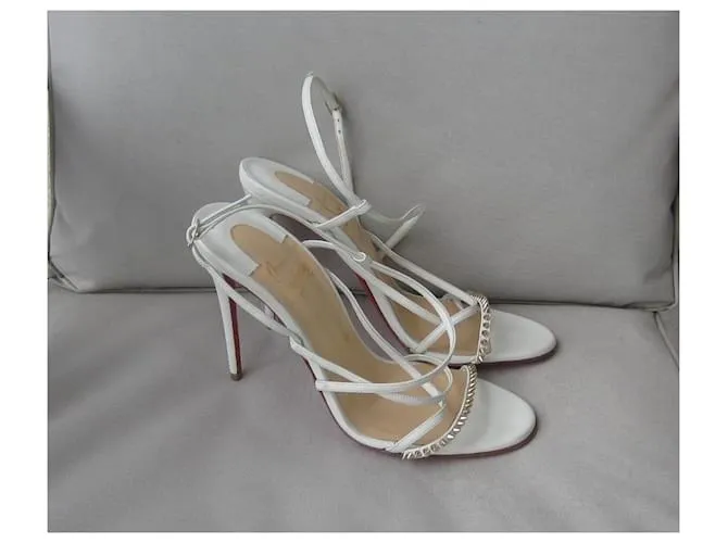 Christian Louboutin Sandalias Blanco 