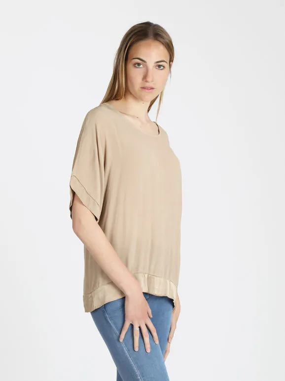 Daystar Blusa de mujer de manga corta en viscosa