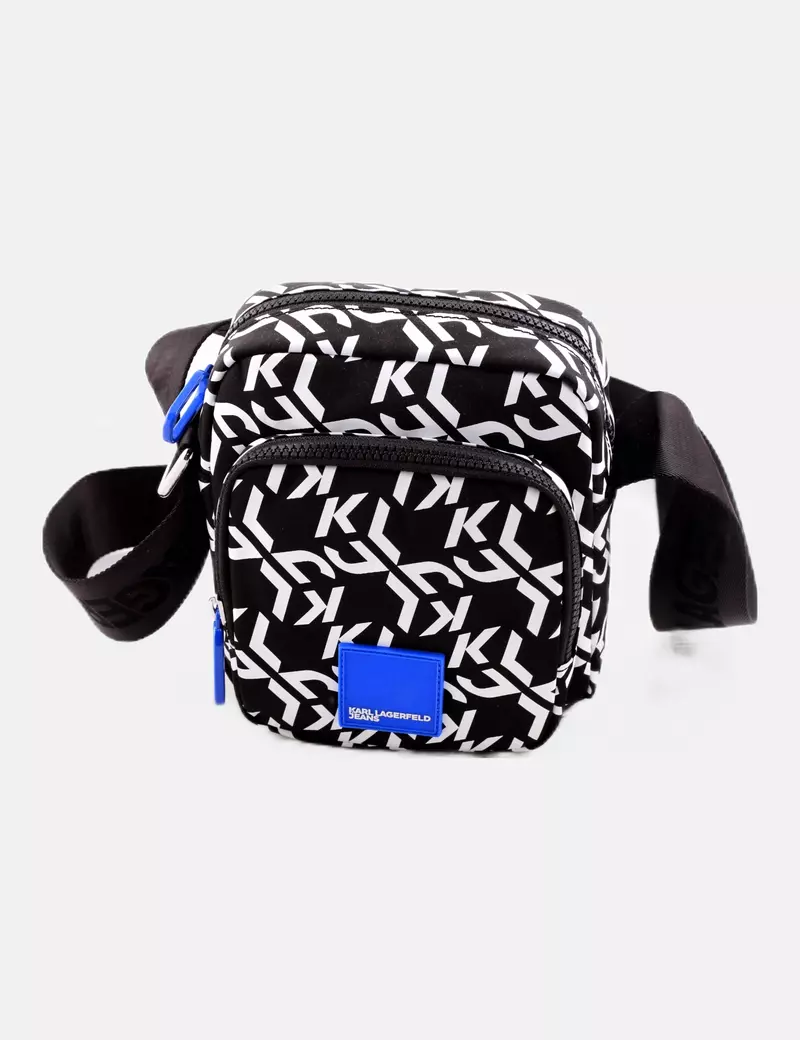 Karl Lagerfeld Bandolera negra logo