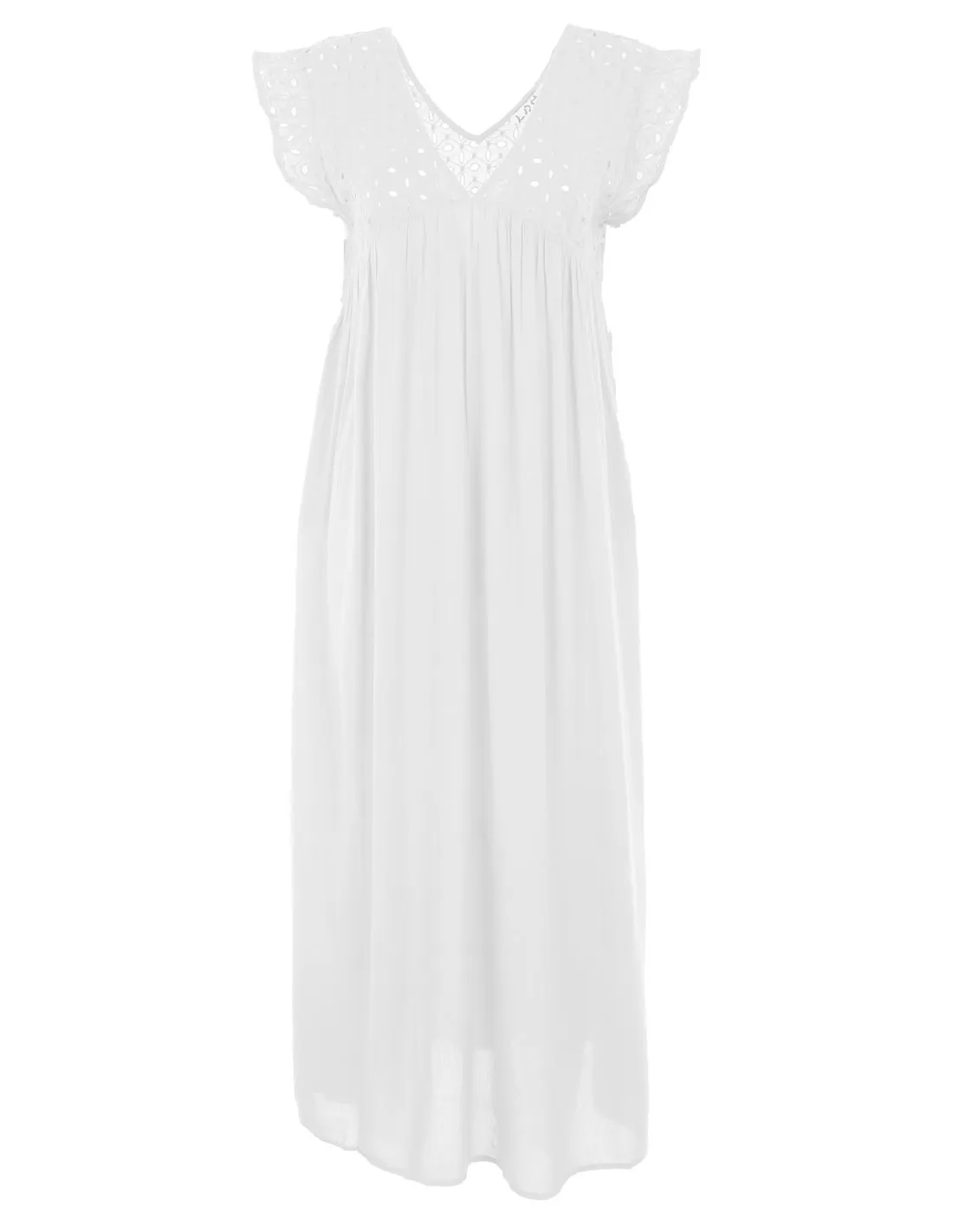 LOSAN - Vestido blanco LWNAP0401 Mujer