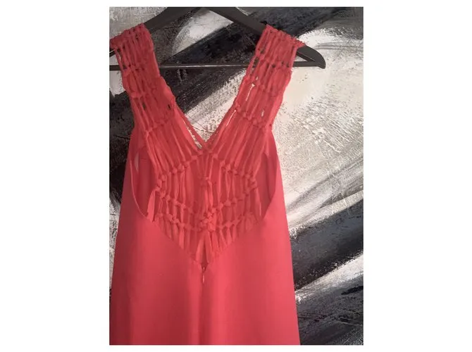 Maje Maxi vestido maxi Coral 