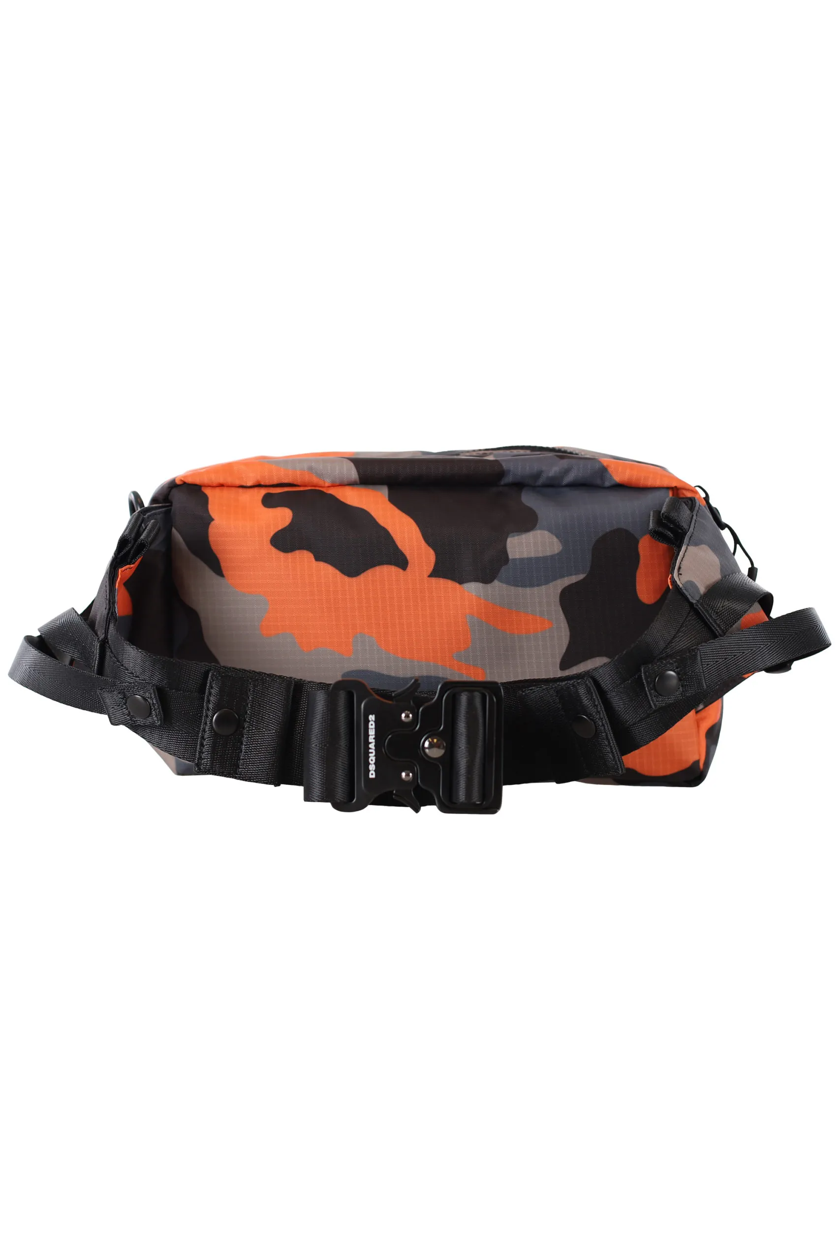Maletín cruzado con camuflado naranja y logo ceresio