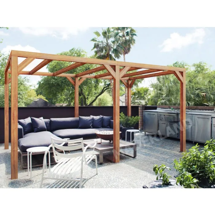 Pérgola Autoportante Madera Laminada Fuengirola 600X300