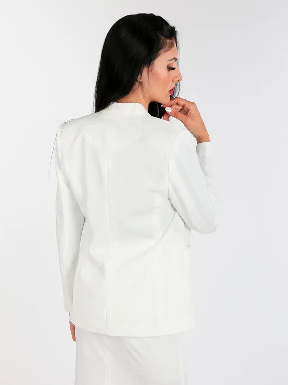 Radaus Blazer de mujer con cuello mao
