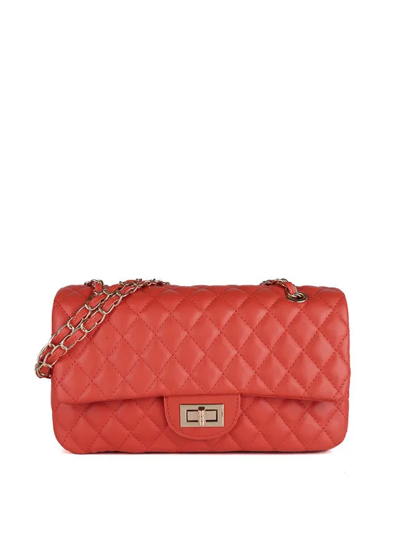 Solada Bolso de mujer acolchado con cadena