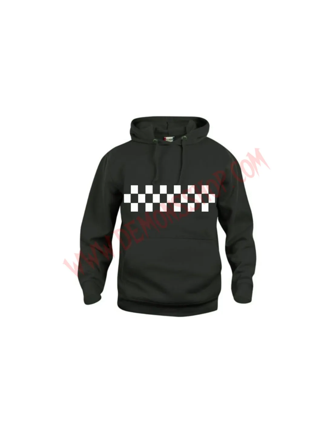 Sudadera Ska Damero Negra