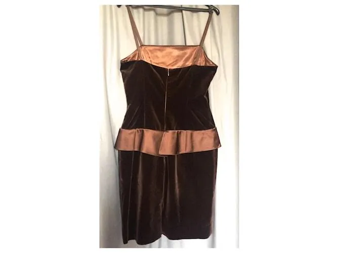 Vestido Yves Saint Laurent Castaño 