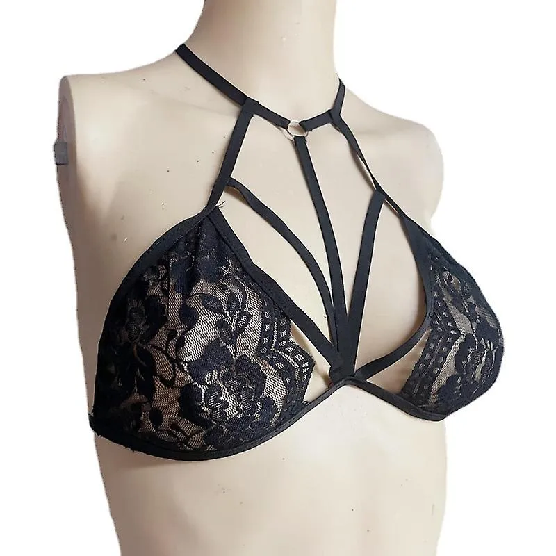 Women Cross Strappy Bra Tank Tops Bustier Solid Color Bandage Sexy Fashion Cami Crop Top Bralette