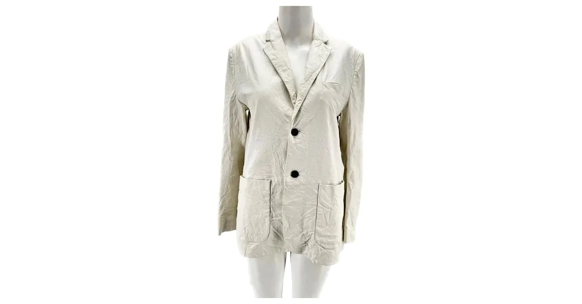 ZADIG & VOLTAIRE Chaquetas T.Cuero XS Internacional Blanco 