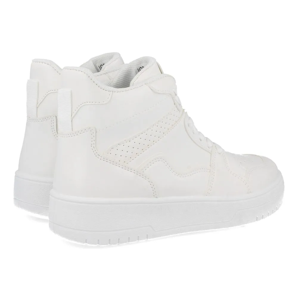 Zapatilla Abotinada para Mujer Moda Casual con Perforado en la Punta y Cierre de Cordones Otoño Invi