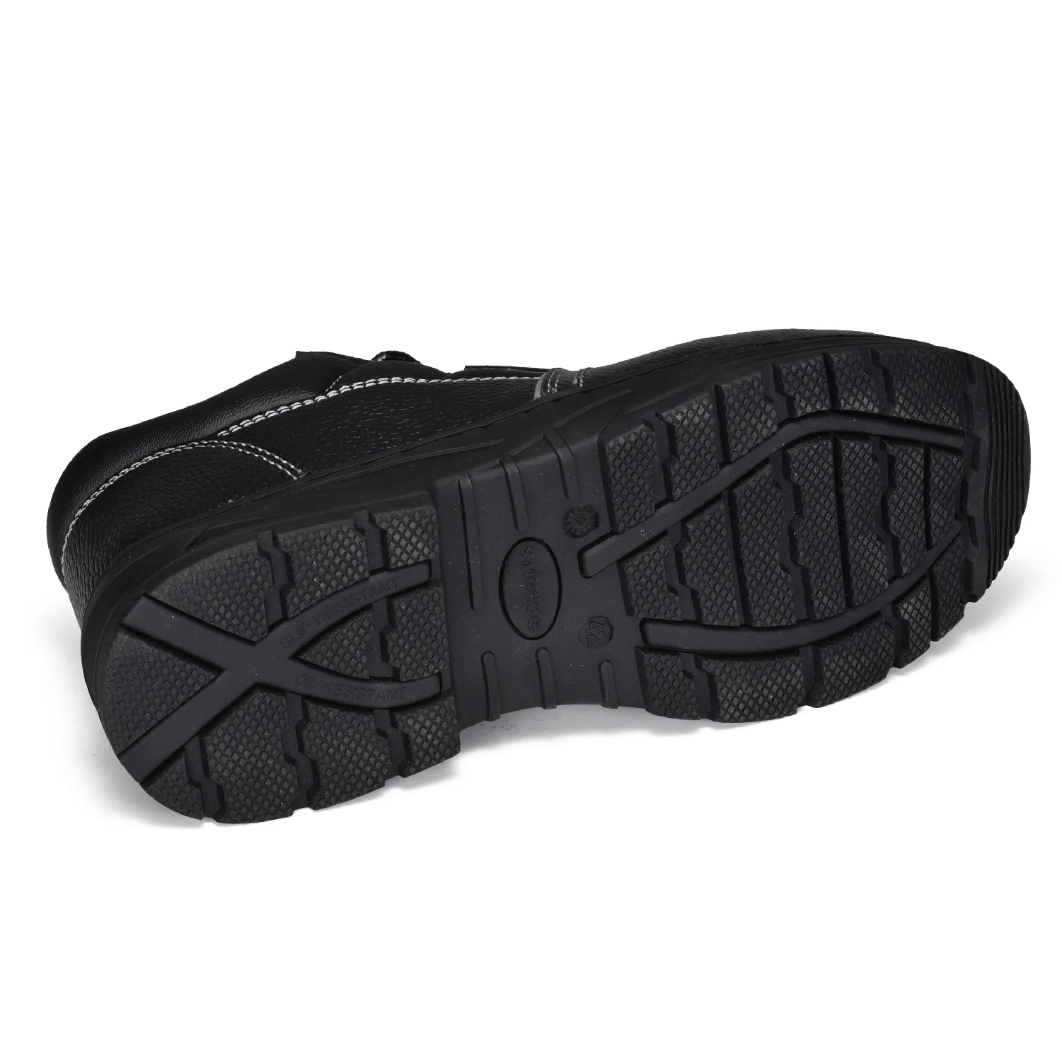 Zapatos de trabajo de seguridad con punta de acero para minería L-7006RB